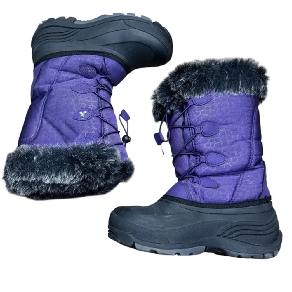 Kamic Women's Purple Faux Fur Winter Boots Size 6